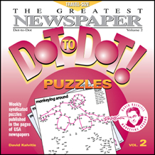 The Greatest Dot-to-Dot Mini Travel Newspaper Book: Vol #2 Front Cover