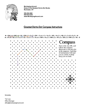 Greatest Dot-to-Dot Compass Puzzle Instructions