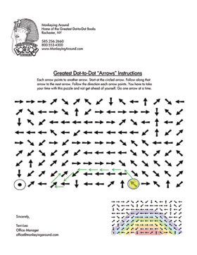 Greatest Dot-to-Dot Arrows Puzzle Instructions
