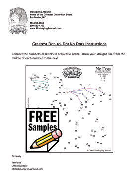 Greatest Dot-to-Dot No Dots Connect Puzzle Instructions