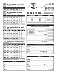 Greatest Dot-to-Dot Mailable/Faxable Order Form